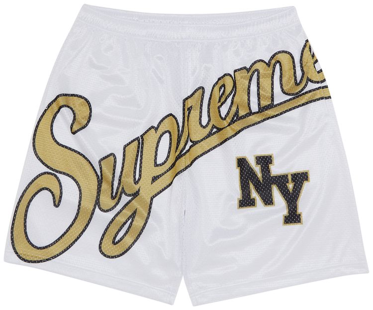 Supreme Mesh Shorts White