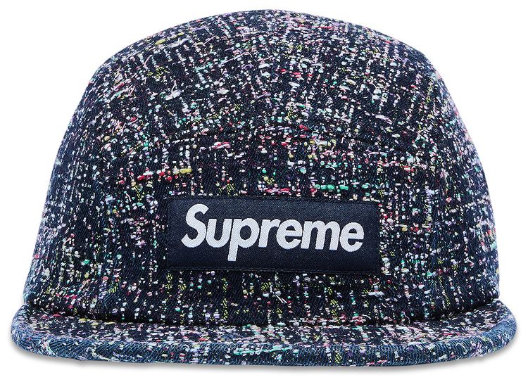 Supreme Camp Cap Bouclé Indigo
