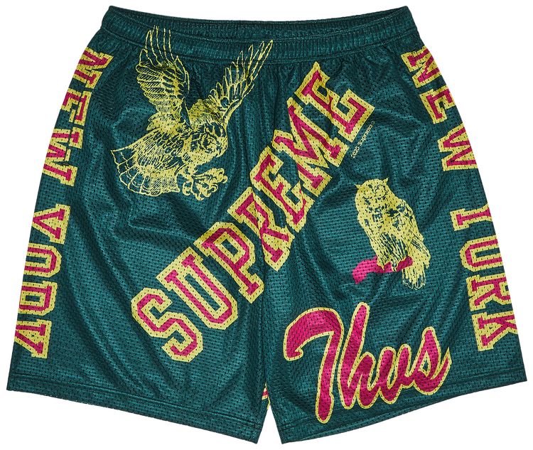 Supreme Mesh Shorts Dark Green