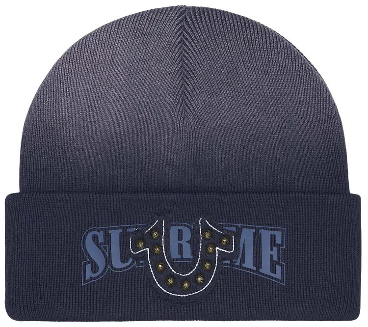 Supreme x True Religion Beanie Navy