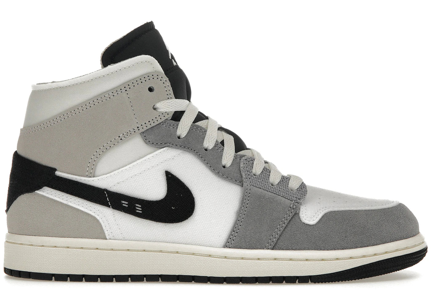 Jordan 1 mittelhoch SE Craft weiß zementgrau schwarz