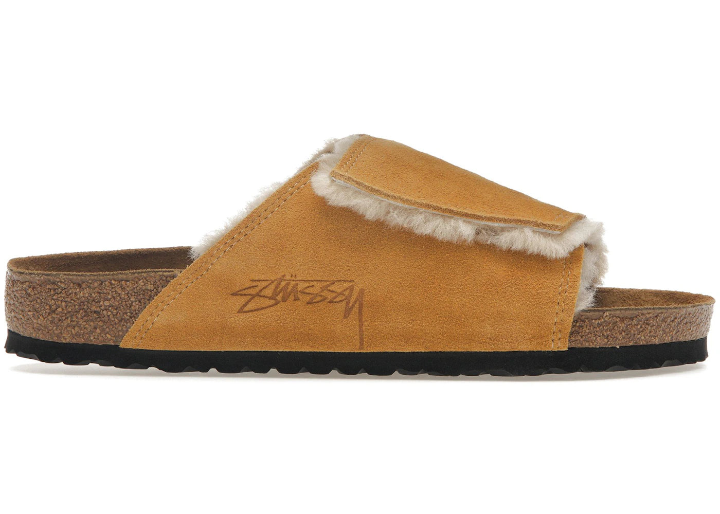 STÜSSY & BIRKENSTOCK SOLANA SHEARLING SLIDE