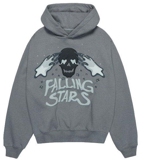 Broken Planet Hoodie Falling Stars Grey