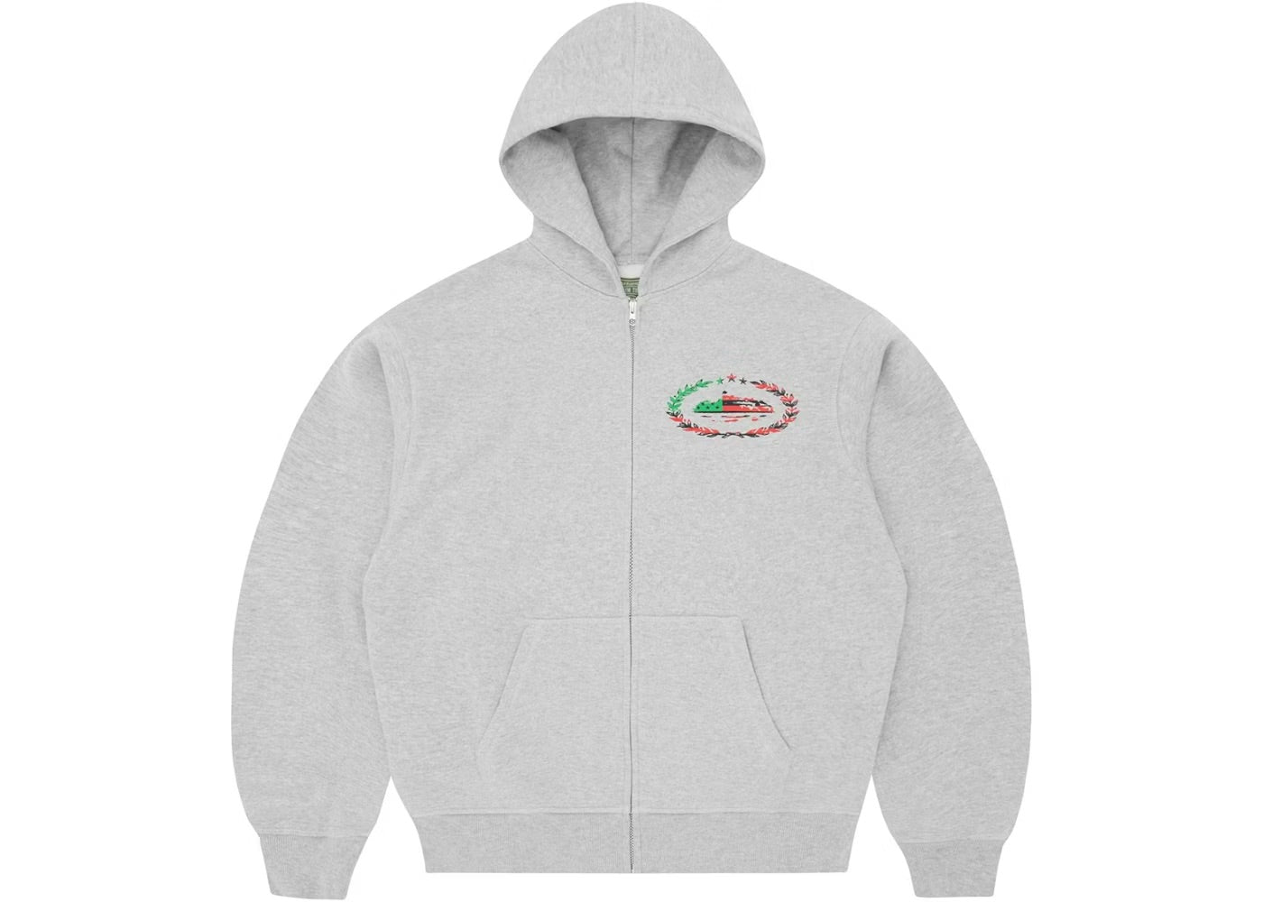 Corteiz Cortears Royale Zip Hoodie Grey