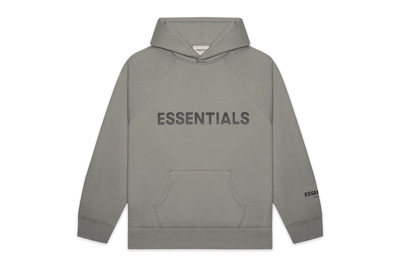 Essentials Applique Hoodie Cement