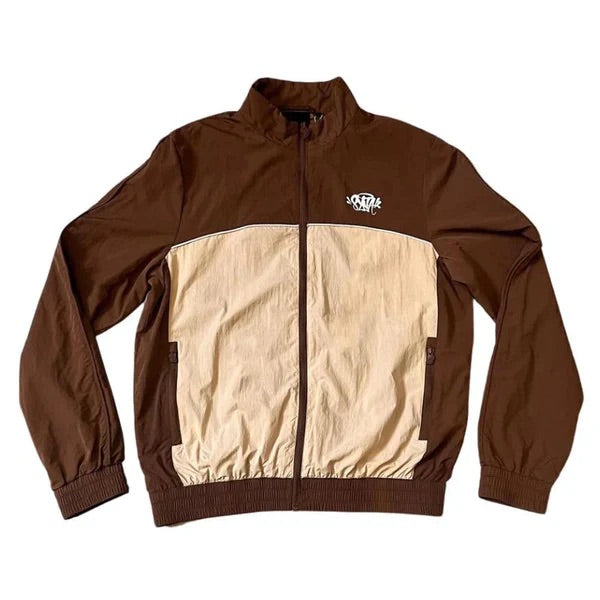 Syna Pipe Track Jacket Brown/Beige