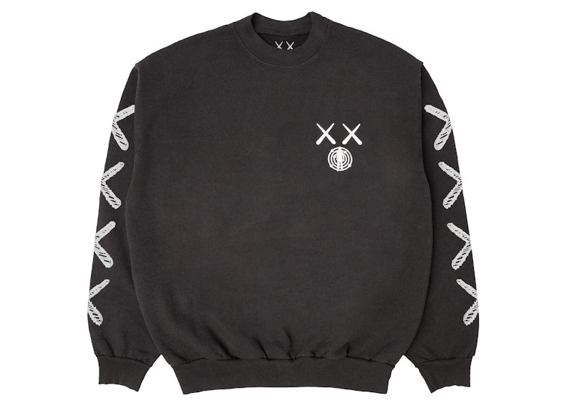 Kaws x Kid Cudi Crewneck Black