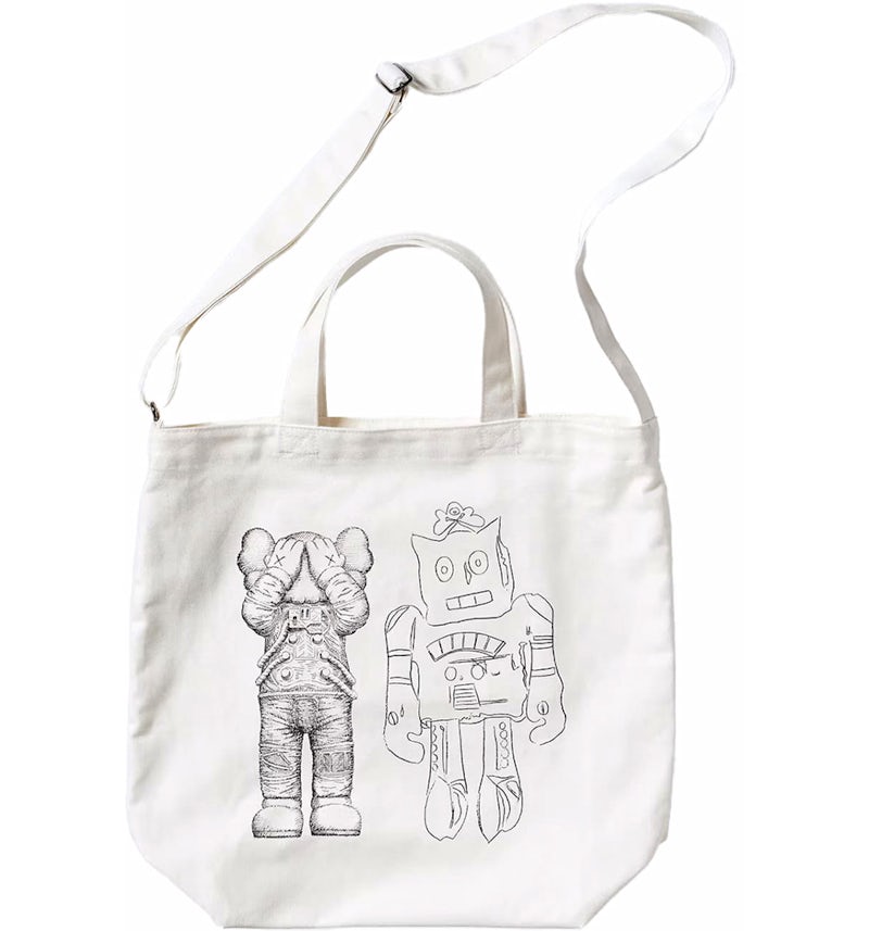 Uniqlo x Kaws Warhol Tote Bag white