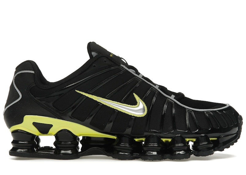 Nike Shox TL Schwarz Dynamic Gelb Metallic Silver