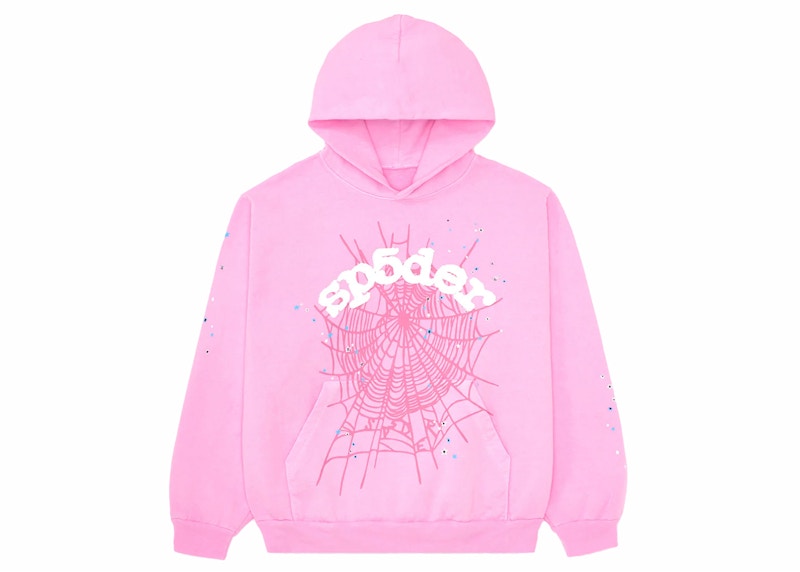 Spyder Web Hoodie Pink