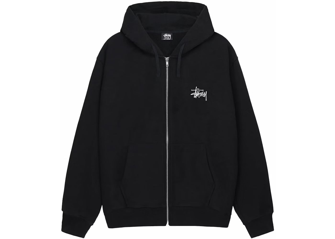 Stüssy Basic Zip Hoodie Black