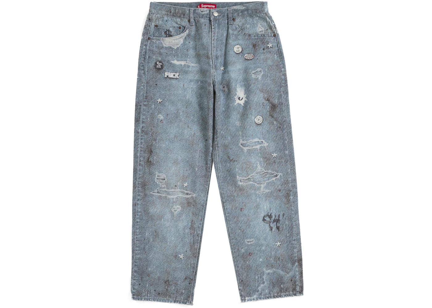 Supreme HJR Trompe L'oeil Loose Fit JeanBlue