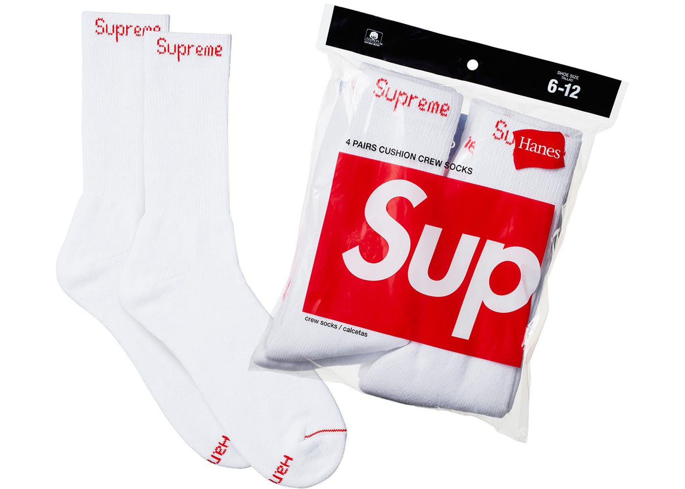 Supreme Socks White