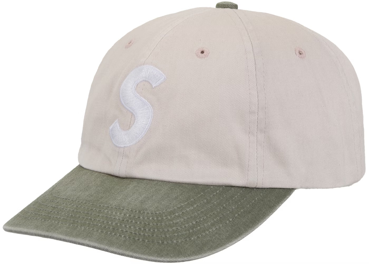 Supreme Pigment Coated 2-Tone S Logo 6-Panel