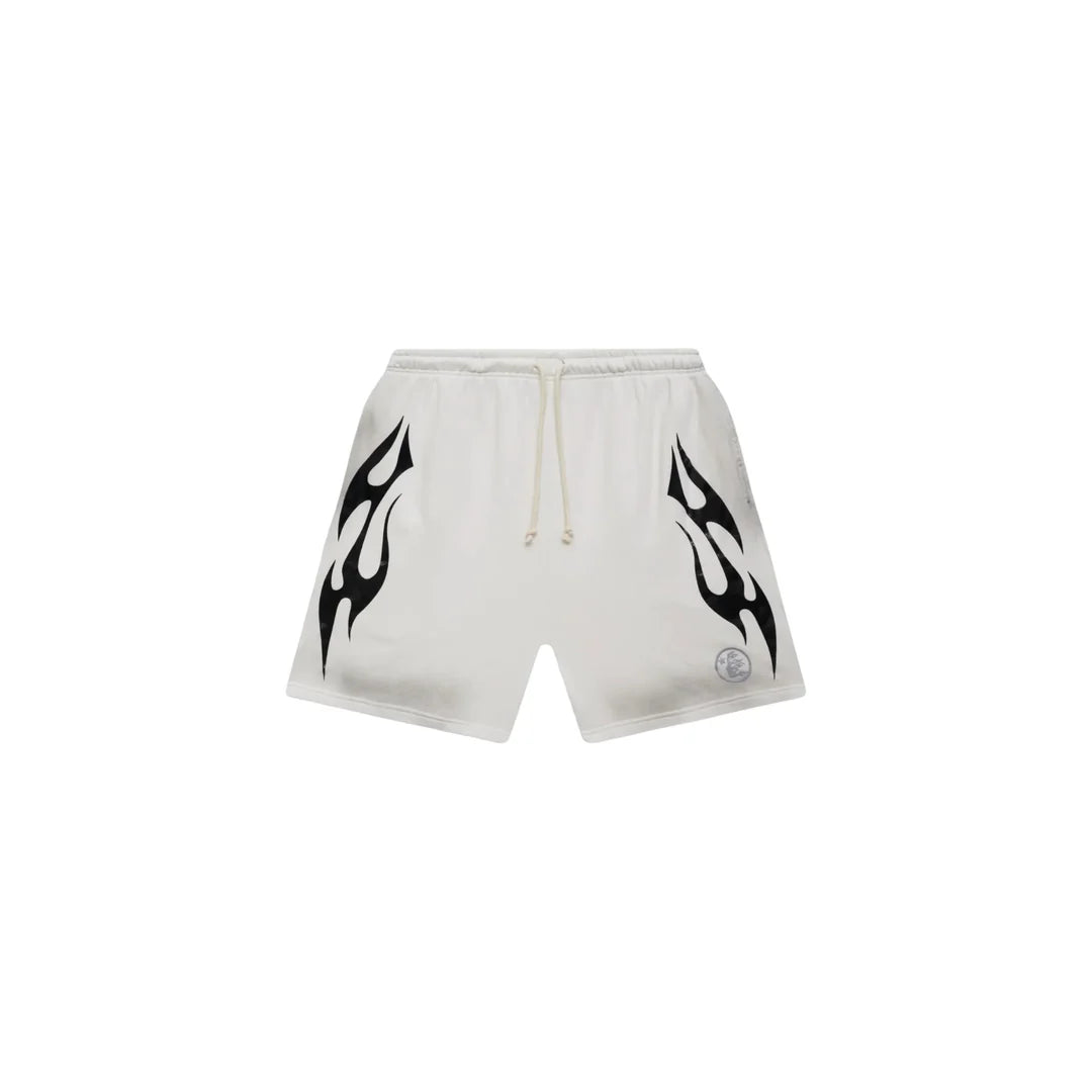 Hellstar Flame Shorts White