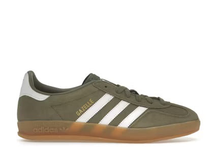 adidas Gazelle Indoor Oliv Strata Wolke Weiß Kaugummi