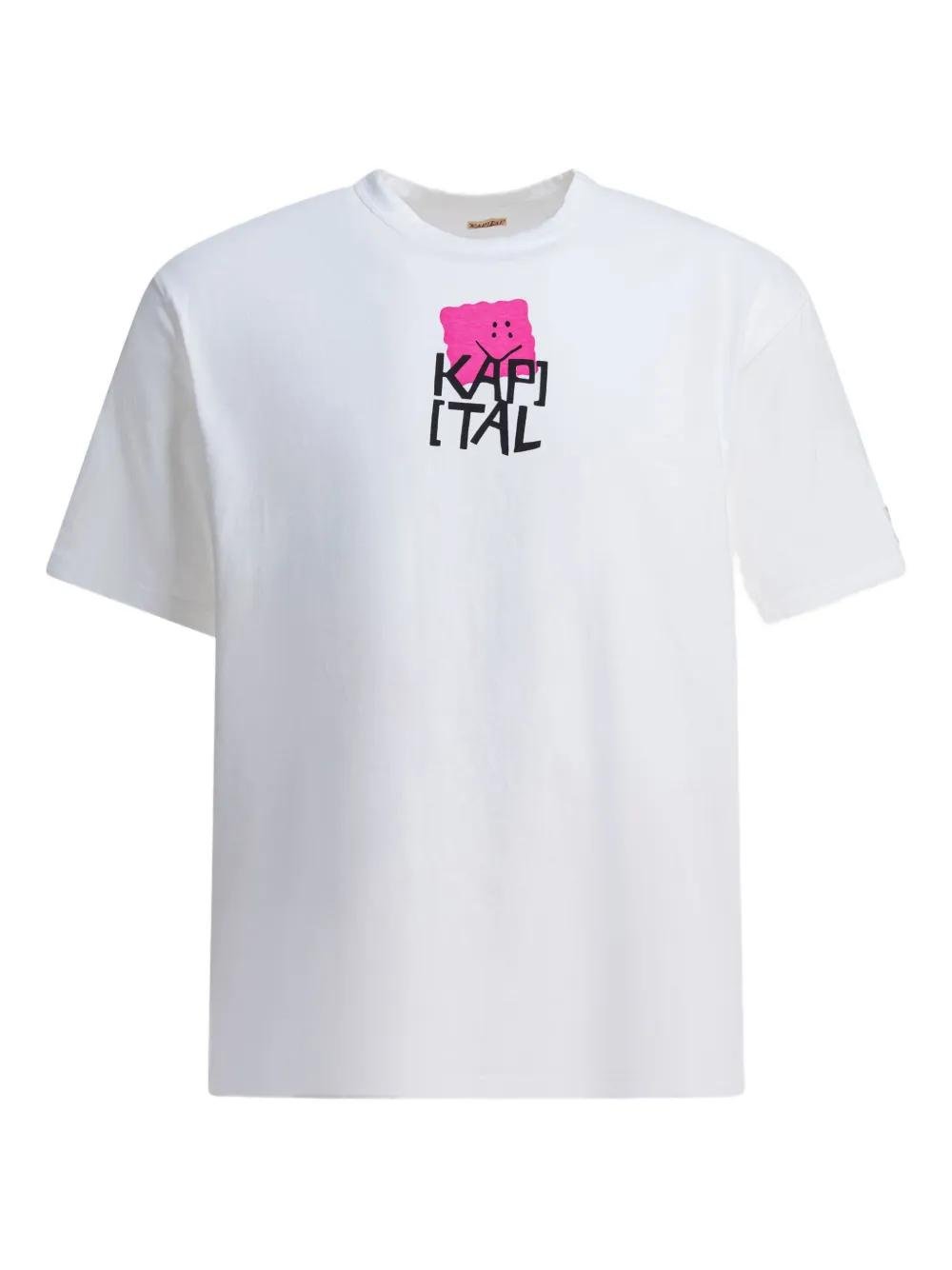 Kapital Tee White Pink