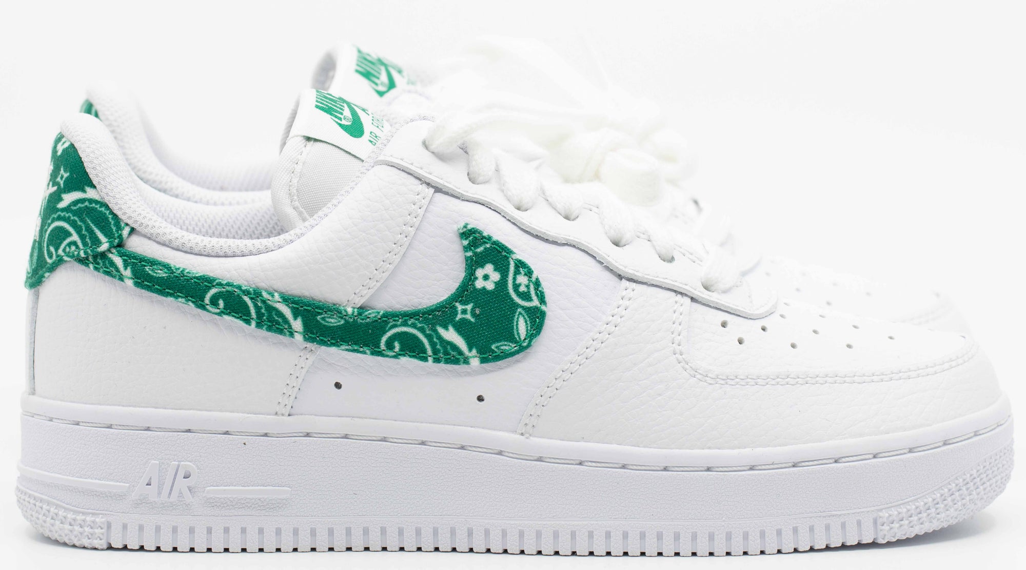 Nike Air Force 1 Low '07 Essential White "Green Paisley" (W)