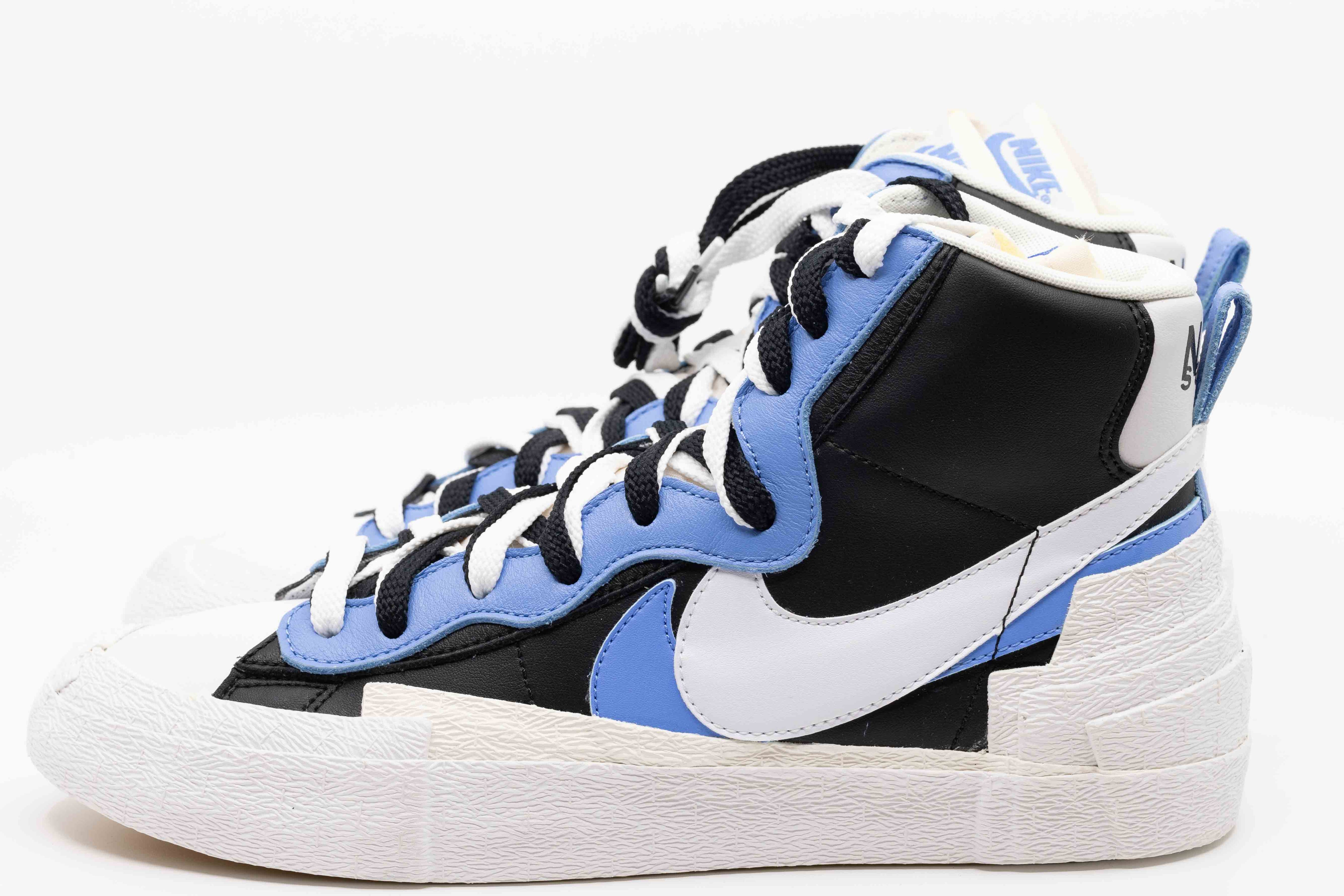 Nike Blazer Mid x Sacai White Black Legend Blue - Sneakerlaclasse