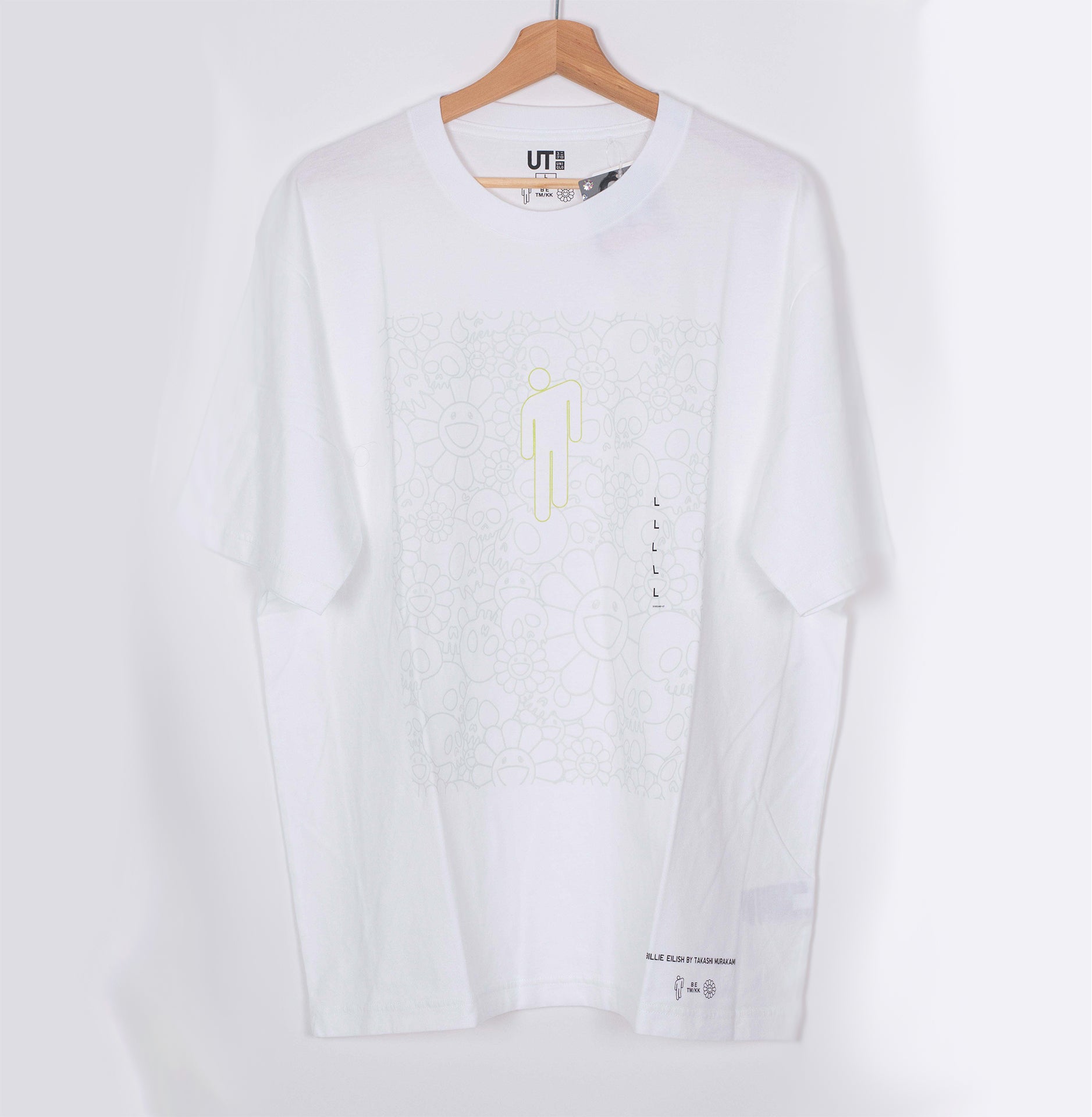Uniqlo x Billie Eilish x Takashi Murakami Flower Skulls T-Shirt White